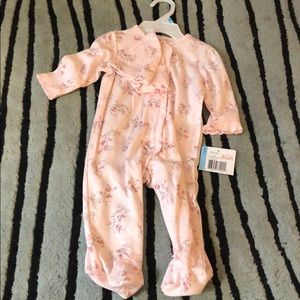 Little Me 2 Piece Footie/Hat - 6M - NWT